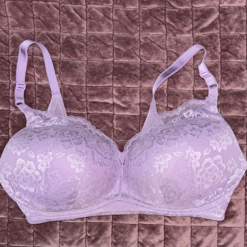 Elegant Lavender Lace Bra